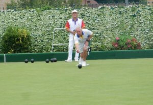 Andrew Essex in action against Colin Carson